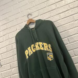 VINTAGE Green Bay Packers Hoodie Adult 2XL‎ Hooded Sweatshirt by Black Canyon